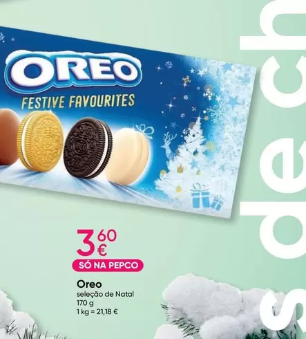 Oferta de Oreo - Selecao De Natal por 3,6€ em Pepco