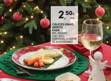 Oferta de Kasa - Calices Vinho por 2,5€ em Continente