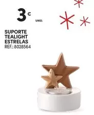 Oferta de Suporte Tealught Estrelas por 3€ em Continente