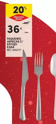 Oferta de Kasa - Estojo  - Faqueiro por 36€ em Continente