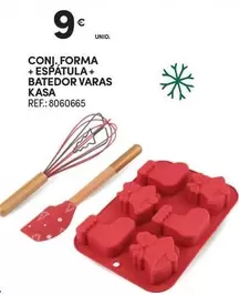 Oferta de Forma+ - Conj. Forma + Espatula + Batedor Varas Kasa por 9€ em Continente