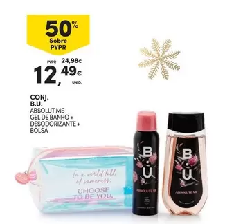 Oferta de A+ - Conj. B.U. Gel De Banho + Desodorizante + Bolsa por 12,49€ em Continente