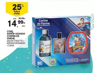 Oferta de Corine de Farme - Conj. Super-homem Corine De Farme por 14,99€ em Continente