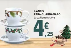 Oferta de 4 Anéis Para Guardanapo por 4,25€ em E.Leclerc