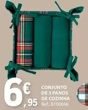 Oferta de Conjunto De 3 Panos De Cozinha por 6,95€ em E.Leclerc