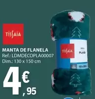 Oferta de Dim - Manta De Flanela por 4,95€ em E.Leclerc