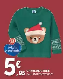 Oferta de Camisola Bebé por 5,95€ em E.Leclerc