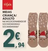 Oferta de Meias Crianca/ Adulto por 2,94€ em E.Leclerc