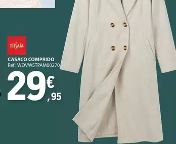 Oferta de Casaco Comprido por 29,95€ em E.Leclerc