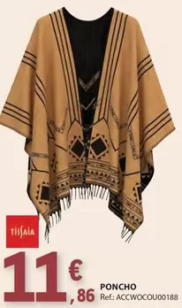 Oferta de Poncho por 11,86€ em E.Leclerc