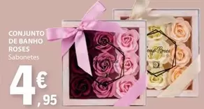 Oferta de Conjunto De Banho Roses por 4,95€ em E.Leclerc