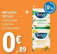 Oferta de Tetley - Infusao Cidreira por 0,89€ em E.Leclerc