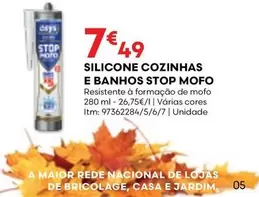 Oferta de Nacional - Silicone Cozinhas E Banhos Stop Mofo por 7,49€ em Bricomarché