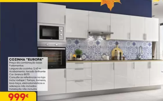 Oferta de Europa - Cozinha por 999€ em Bricomarché