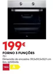 Oferta de A+ - Forno 3 Funções por 199€ em Bricomarché