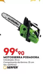 Oferta de Motosserra Podadora por 99,9€ em Bricomarché