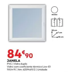 Oferta de Janela Pvc por 84,9€ em Bricomarché