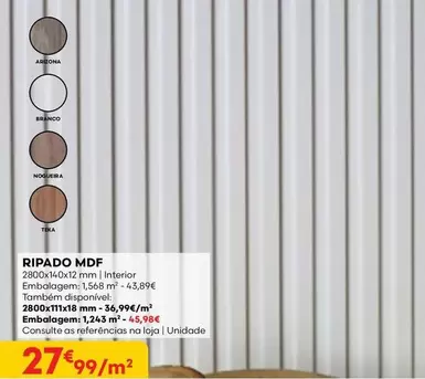 Oferta de Teka - Ripado Mdf por 27,99€ em Bricomarché