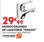 Oferta de Monocomando De Lavatorio "knack" por 29,99€ em Bricomarché