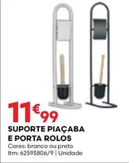 Oferta de Suporte Piaçaba E Porta Rolos por 11,99€ em Bricomarché