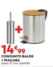 Oferta de Conjunto Balde + Piaçaba por 14,99€ em Bricomarché