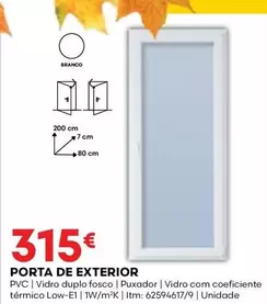 Oferta de Porta De Exterior por 315€ em Bricomarché