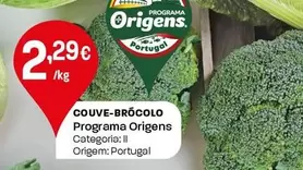 Oferta de Programa Origens - Couve-Brocolo por 2,29€ em Intermarché