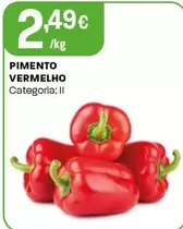 Oferta de Pimento Vermelho por 2,49€ em Intermarché