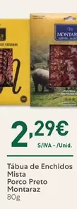 Oferta de Montaraz - Tábua De Enchidos Mista Porco Preto por 2,29€ em Recheio