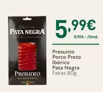 Oferta de Pata Negra - Presunto Porco Preto Iberico por 5,99€ em Recheio