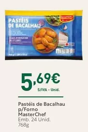 Oferta de Masterchef - Pasteis De Bacalhau P/forno por 5,69€ em Recheio