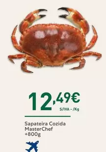 Oferta de Masterchef - Sapateira Cozida por 12,49€ em Recheio