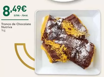 Oferta de Nutriva - Tronco De Chocolate por 8,49€ em Recheio