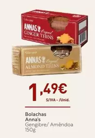 Oferta de Anna's - Bolachas por 1,49€ em Recheio