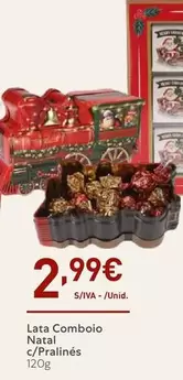 Oferta de Lata Comboio Natal por 2,99€ em Recheio