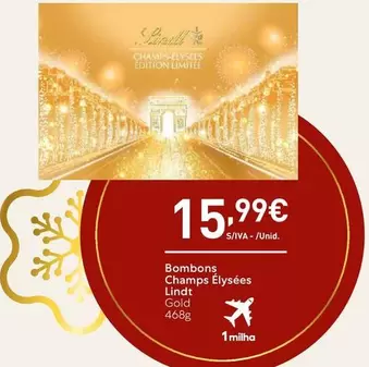 Oferta de Lindt - Bombons Champs Élysées por 15,99€ em Recheio