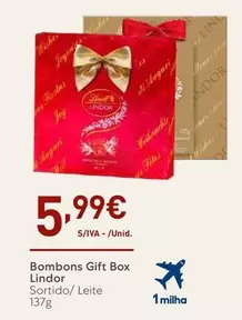 Oferta de Lindor - Bombons Gift Box por 5,99€ em Recheio