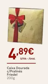 Oferta de Friedel - Caixa Dourada C/Pralinés por 4,89€ em Recheio