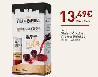 Oferta de A+ - Licor De Gina D'obidos por 13,49€ em Recheio