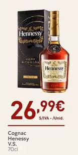 Oferta de Hennessy - Cognac V.S. por 26,99€ em Recheio