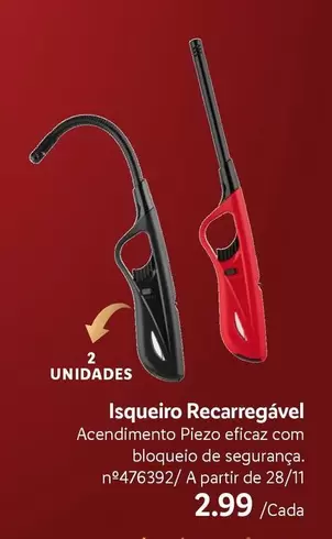 Oferta de Isqueiro Recarregável por 2,99€ em Lidl