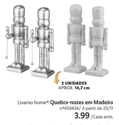 Oferta de A+ - Livarno Home Quebra-nozes Em Madeira por 3,99€ em Lidl