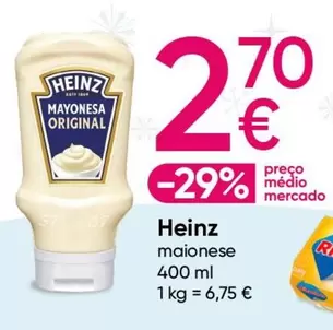 Oferta de Heinz - Maionese por 2,7€ em Pepco