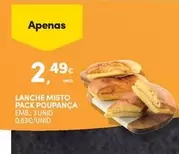 Oferta de Lanche Misto por 2,49€ em Continente