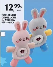 Oferta de Coelhinho De Peluche C/ Musica por 12,99€ em Continente