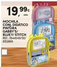 Oferta de Mochila Conj. Didatico Pintura por 19,99€ em Continente