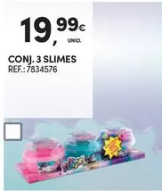 Oferta de Conj. 3 Slimes por 19,99€ em Continente