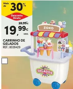 Oferta de Carrinho De Gelados por 19,99€ em Continente