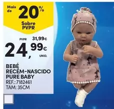 Oferta de Bebe Recém-nascido Pure Baby por 24,99€ em Continente