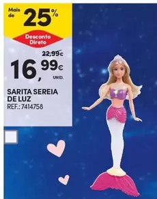 Oferta de Sereia - Sarita Sereia De Luz por 16,99€ em Continente